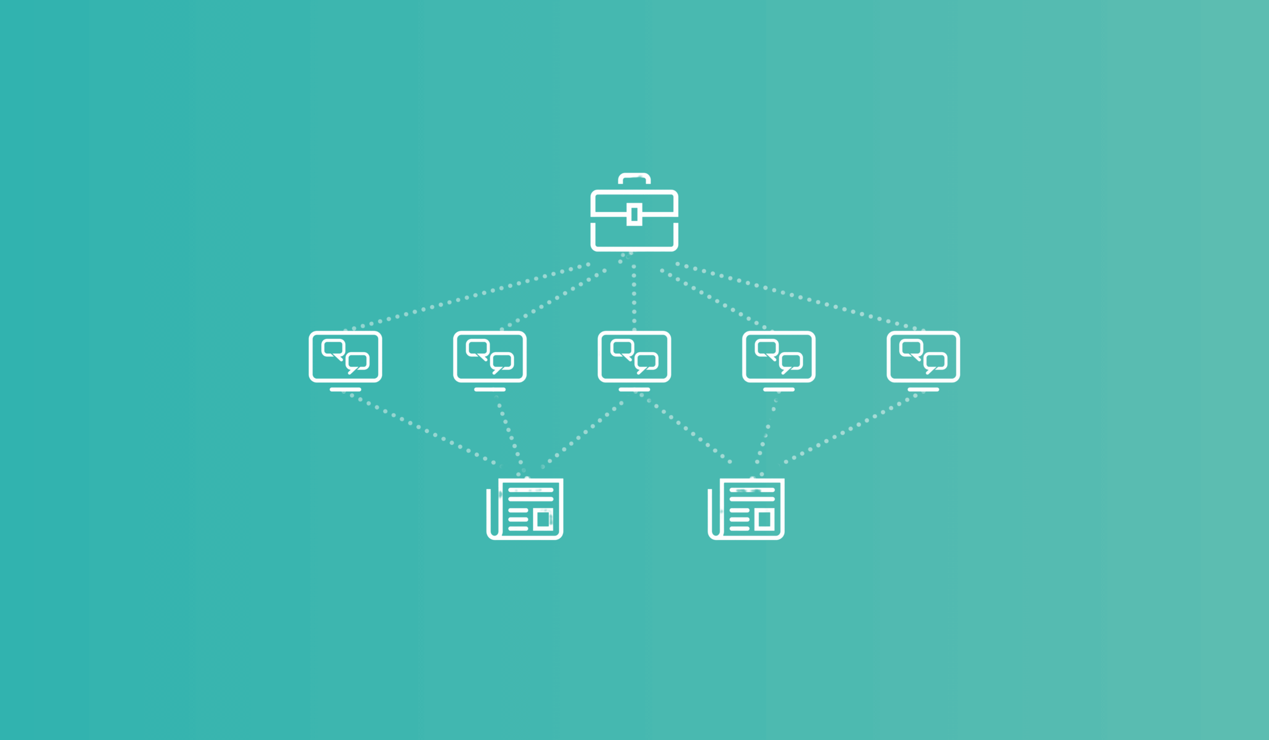 A graphic depicting an example of a content map.