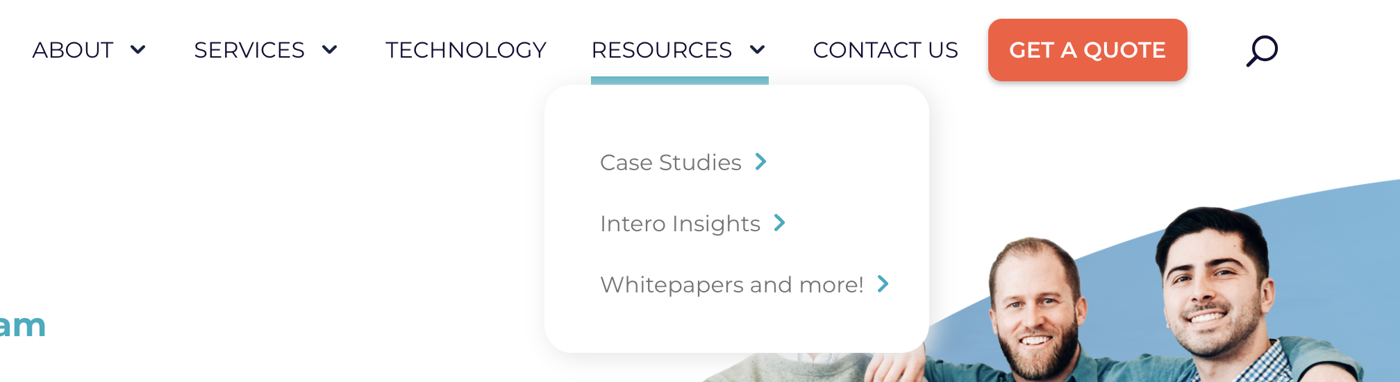 G DIGITAL MARKETING PTE. LTD. navigation bar showing case studies